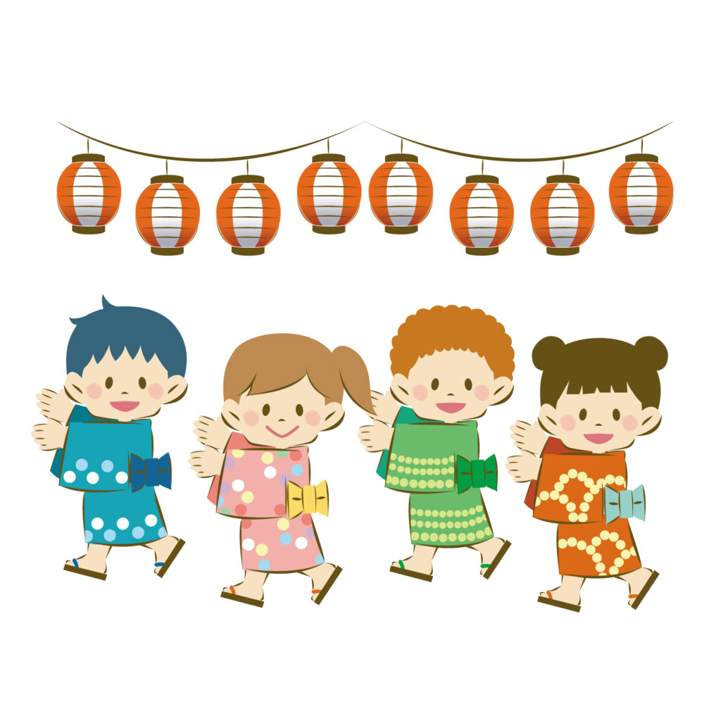子供の盆踊り